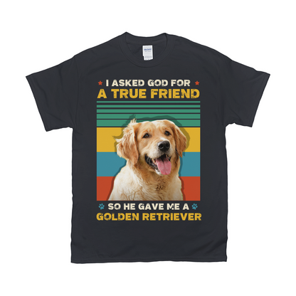A True Friend Custom Pet T-shirt - Noble Pawtrait