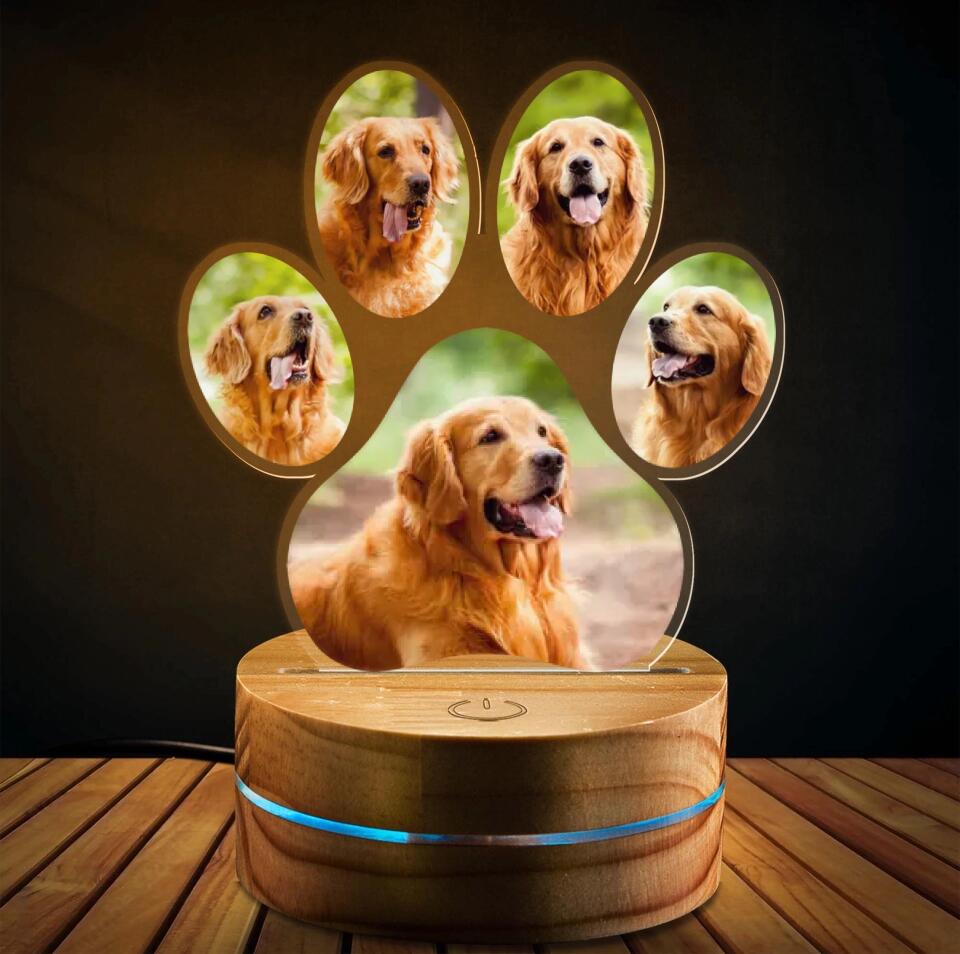 Custom Pet Night Light Gift For Pet's Parents