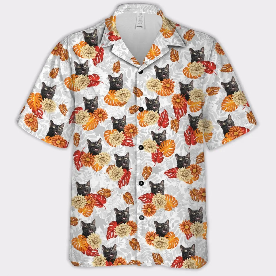 Custom Your Own Hawaiian Shirt With Your Pet Photo Autumn Vibes