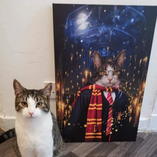 The Wizard Custom Pet Portrait - Noble Pawtrait