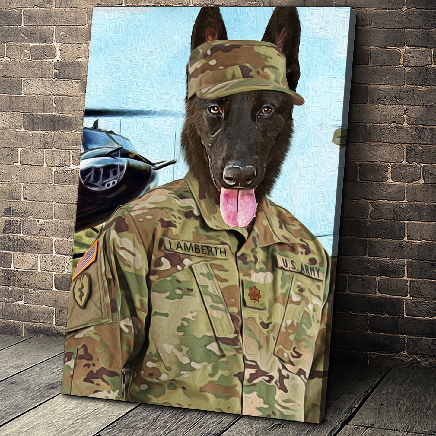 The Air Force Custom Pet Portrait Poster - Noble Pawtrait