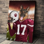The Arizona Fan Custom Canvas Pet Portrait - Noble Pawtrait