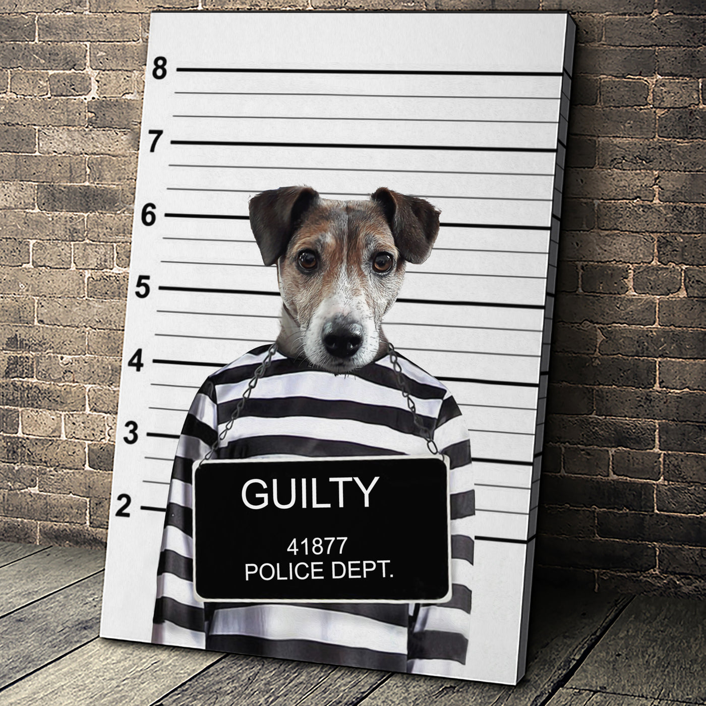 The Bad Boy Custom Pet Portrait Canvas - Noble Pawtrait
