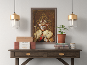 The King Custom Pet Portrait - Noble Pawtrait