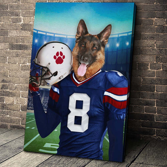 The Buffalo Fan Custom Canvas Pet Portrait - Noble Pawtrait