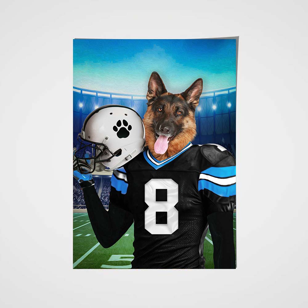 The Carolina Fan Custom Poster Pet Portrait - Noble Pawtrait
