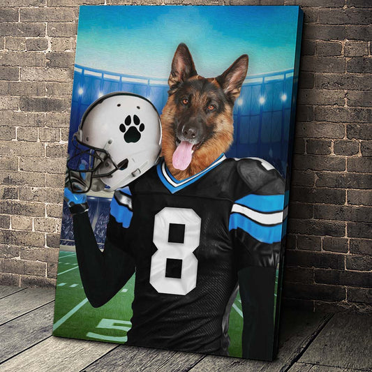 The Carolina Fan Custom Pet Portrait - Noble Pawtrait