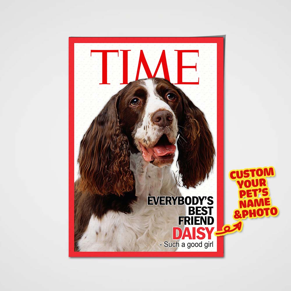 The Time Highlight Custom Pet Portrait Poster - Noble Pawtrait