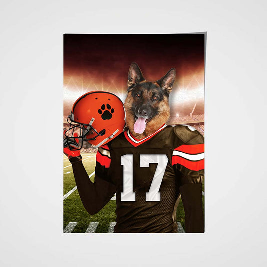 The Cleveland Fan Custom Poster Pet Portrait - Noble Pawtrait