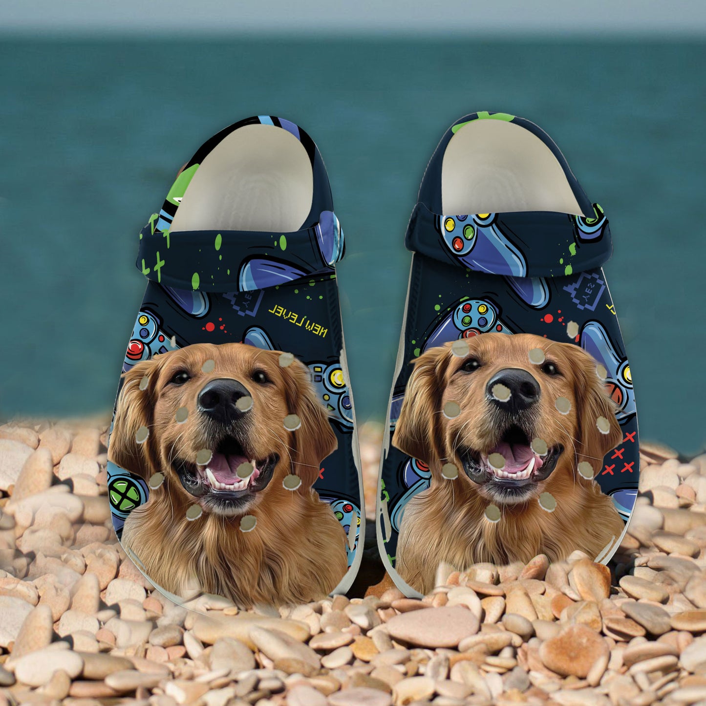 Custom Clogs With Pet Face | Personalized Gift For Pet Lovers | Gamer Photo