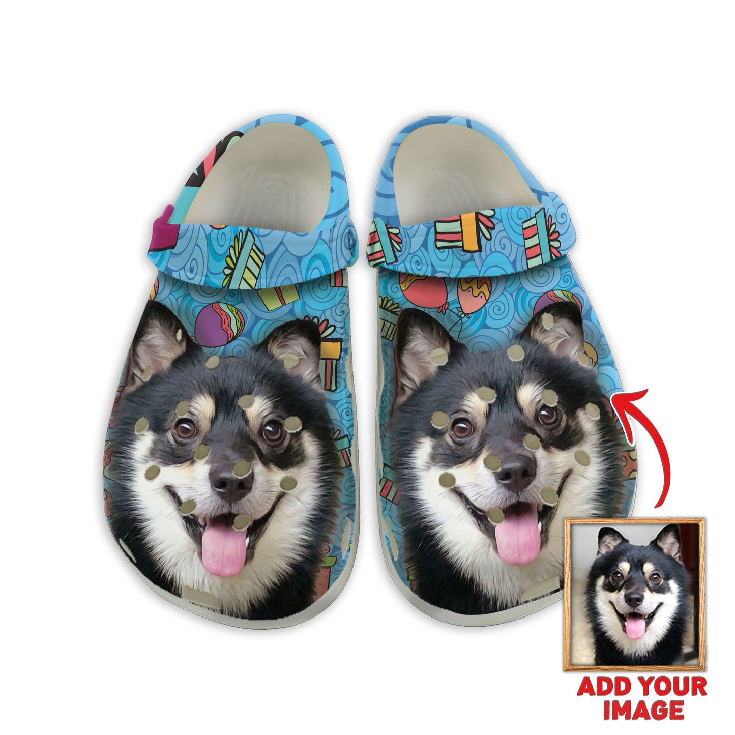 Custom Clogs With Pet Face | Personalized Gift For Pet Lovers | Gift Photo