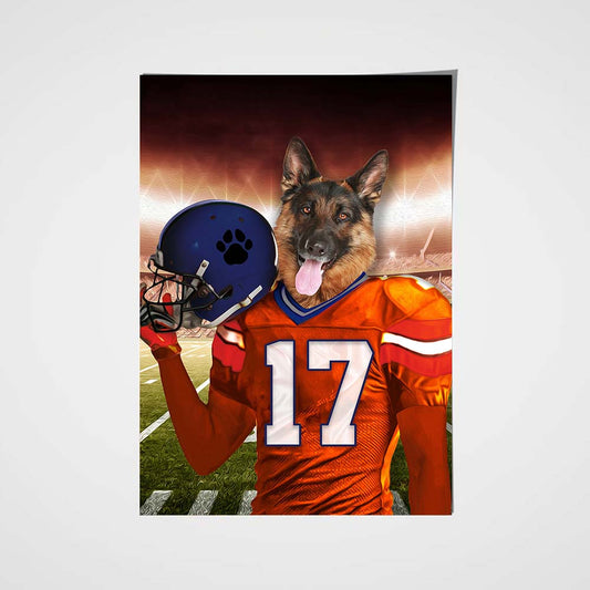The Denver Fan Custom Poster Pet Portrait - Noble Pawtrait