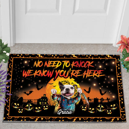 Chuckaw No Need To Knock Custom 1 Pet Doormat - Noble Pawtrait