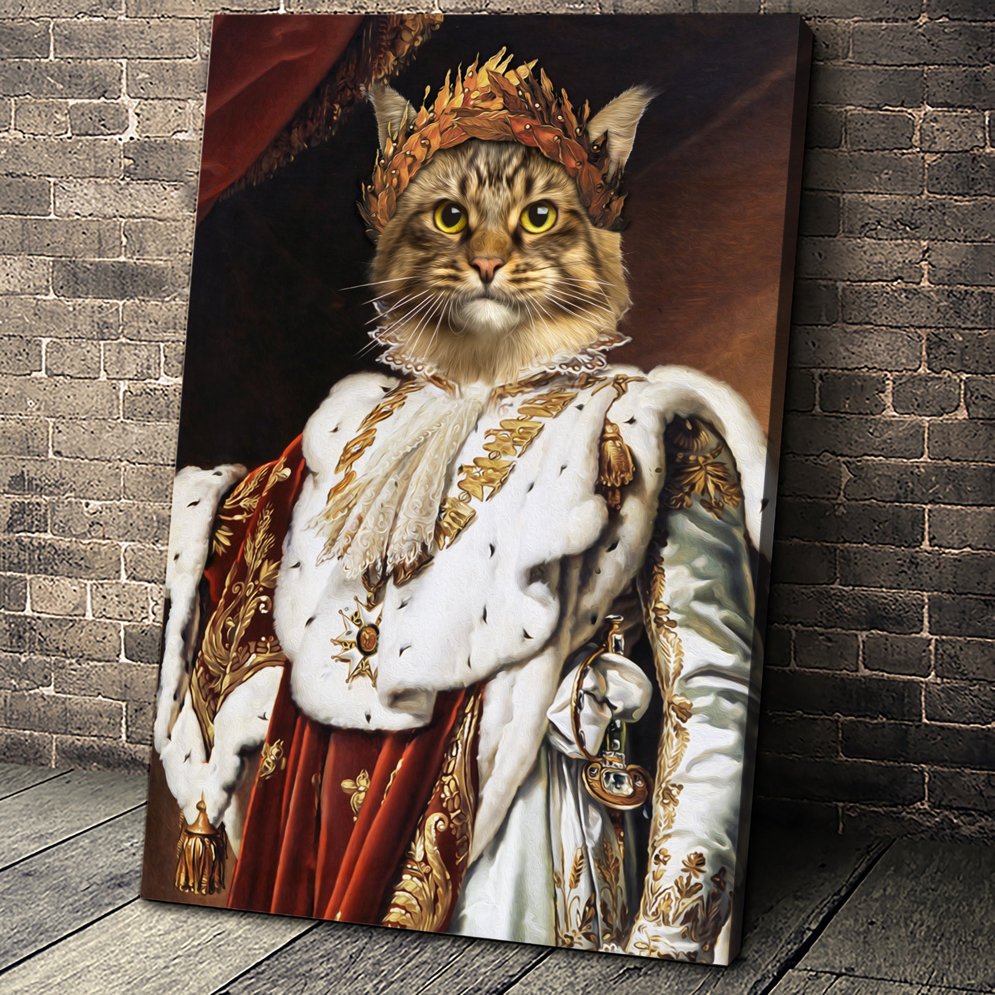 The Emperor Custom Pet Portrait - Noble Pawtrait