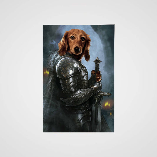The Protector Custom Pet Portrait Poster - Noble Pawtrait