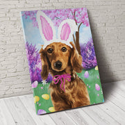 Happy Easter Custom Pet Portrait - Noble Pawtrait