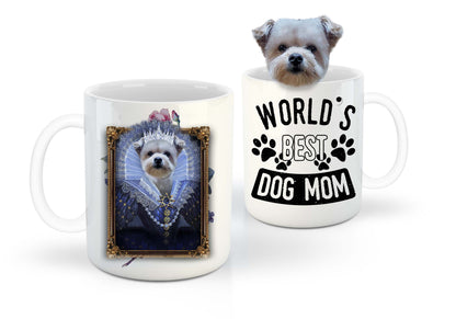 Her Majesty Custom Pet Mug - Noble Pawtrait