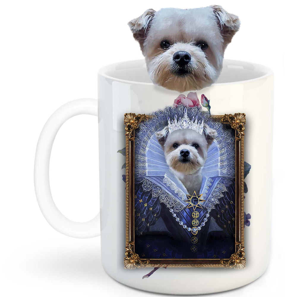 Her Majesty Custom Pet Mug - Noble Pawtrait