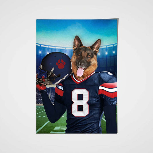 The Houston Texans Fan Custom Poster Pet Portrait - Noble Pawtrait