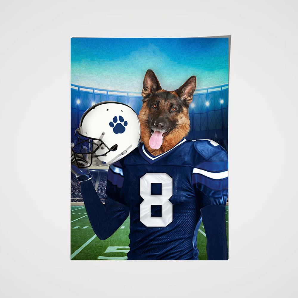 The Indianapolis Fan Custom Pet Portrait - Noble Pawtrait