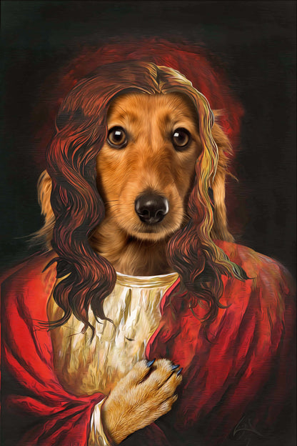 The Savior Custom Pet Portrait - Noble Pawtrait