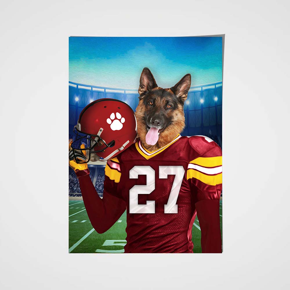 The Kansas City Fan Custom Poster Pet Portrait - Noble Pawtrait