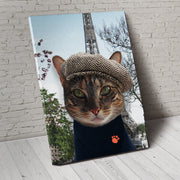 The Paris Custom Pet Portrait - Noble Pawtrait