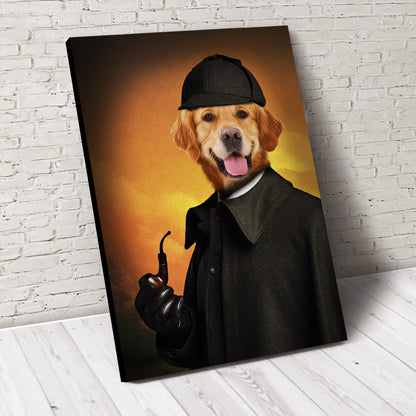 Detective Paw Custom Pet Portrait - Noble Pawtrait