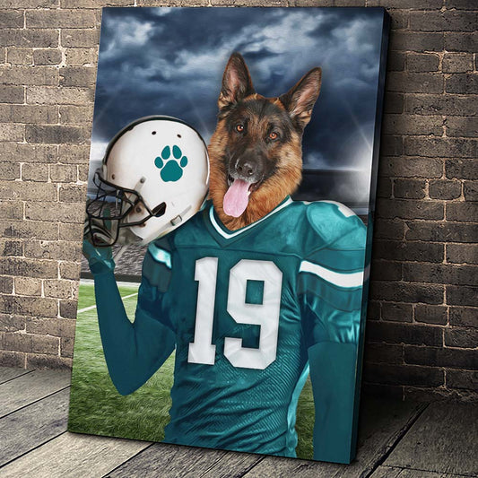 Miami Fan Custom Pet Portrait - Noble Pawtrait