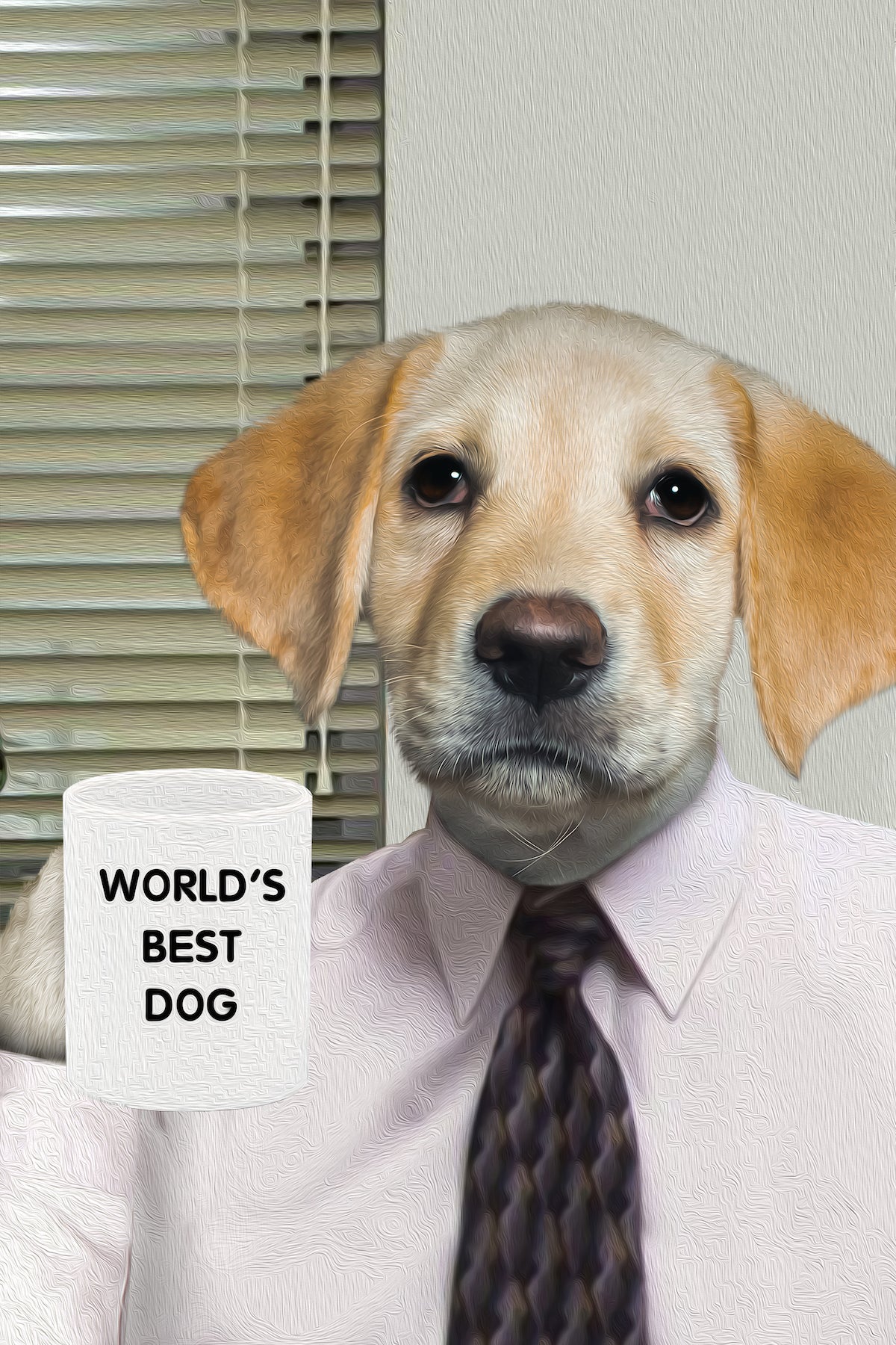 The Office Boss Custom Pet Portrait Digital Download - Noble Pawtrait