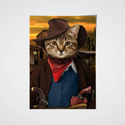 The Cowboy Custom Pet Portrait - Noble Pawtrait