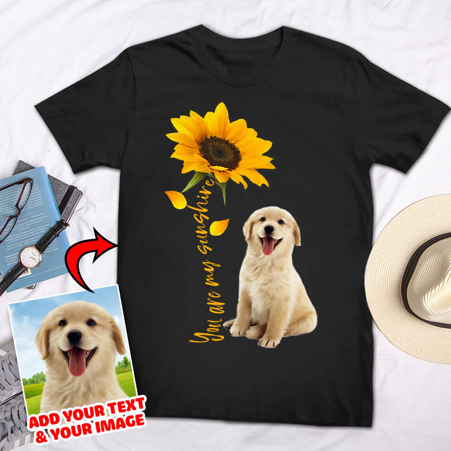 SunFlower Custom Pet T-shirt - Noble Pawtrait