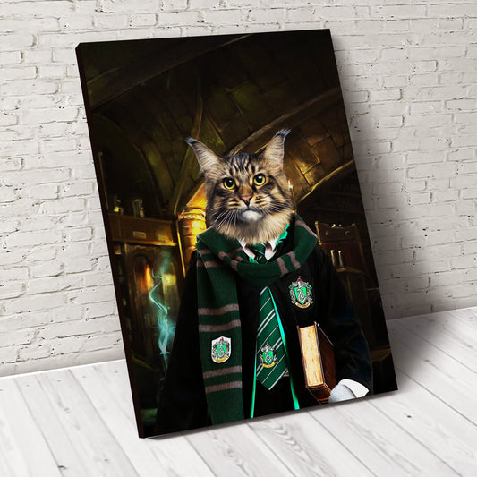 The Wizard Slyfurrin Custom Pet Portrait Poster - Noble Pawtrait
