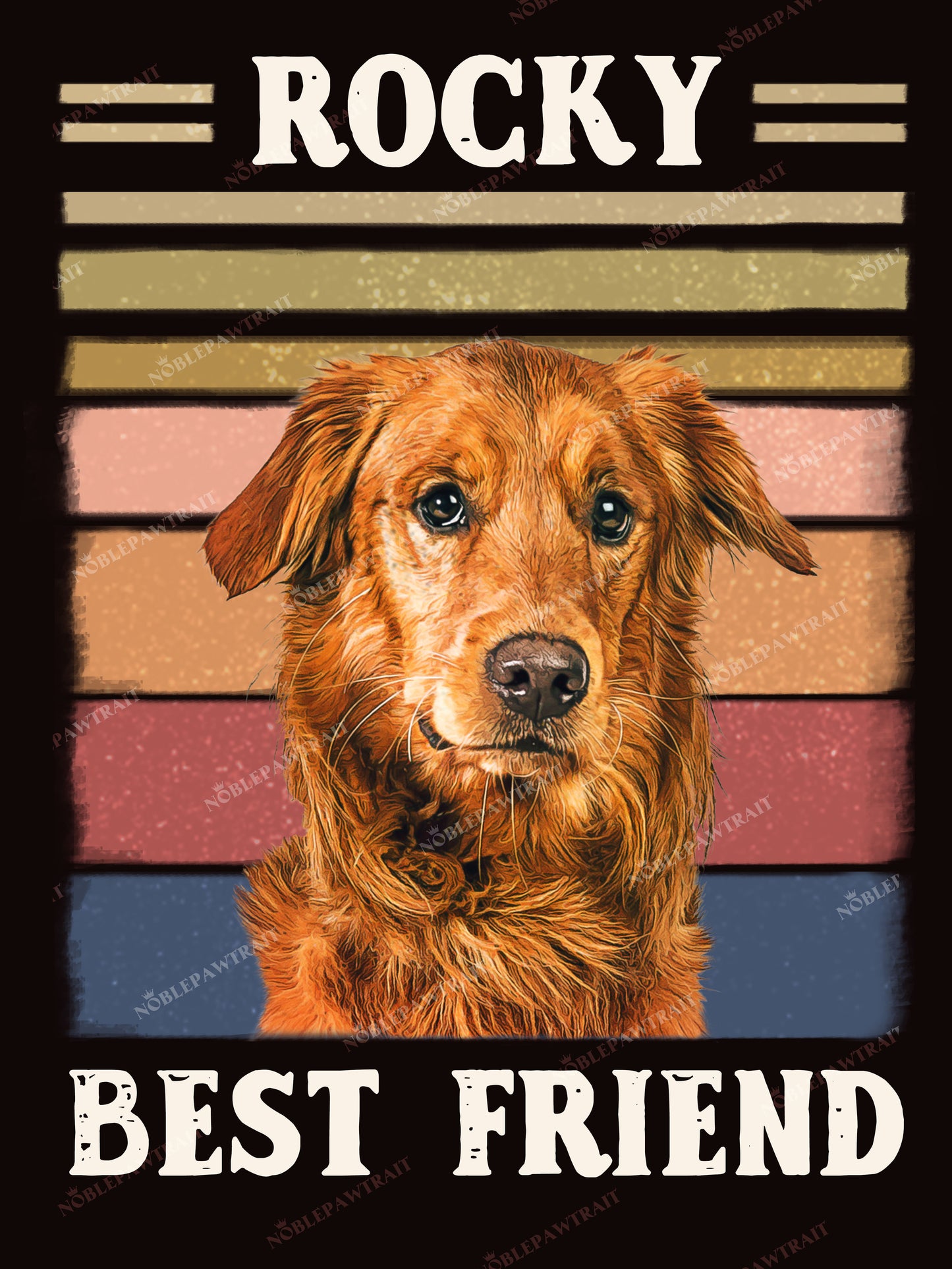 Paw best friend Custom Pet T-shirt - Noble Pawtrait