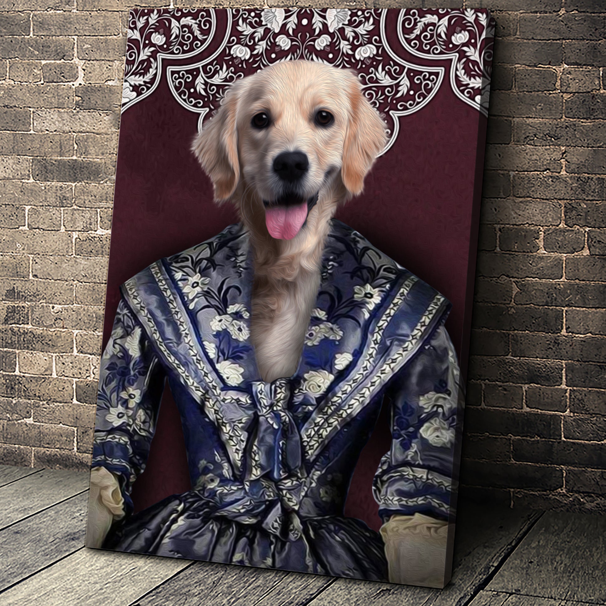 The Renaissance Lady Custom Pet Portrait - Noble Pawtrait