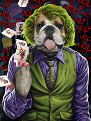 The Joke Paw Custom Pet Portrait - Noble Pawtrait