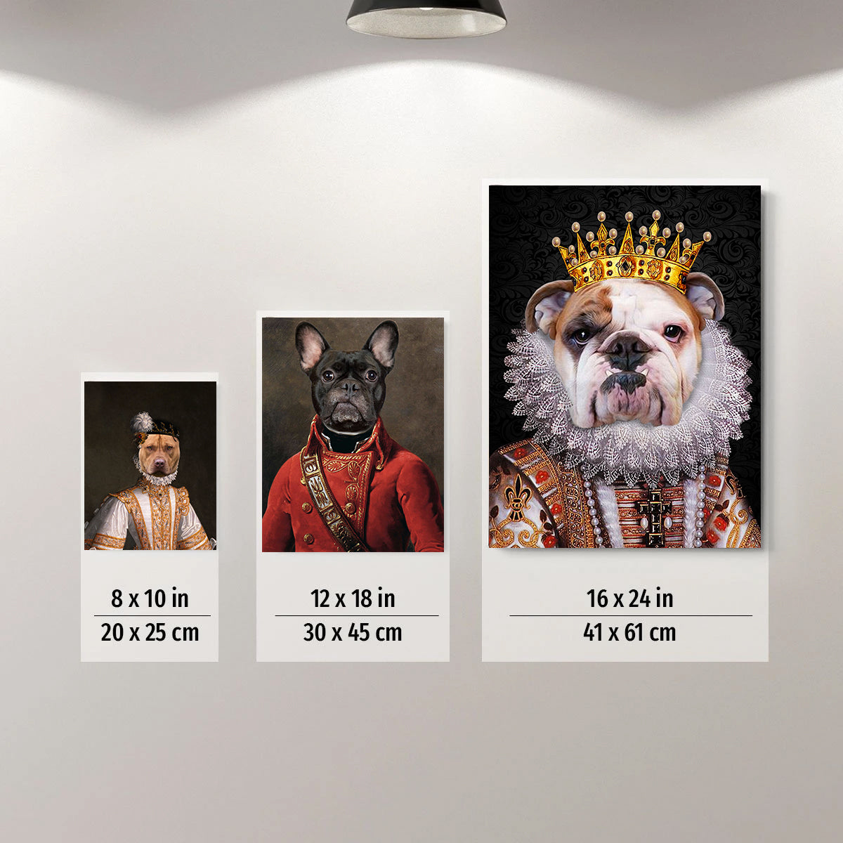 The Elegant Queen Custom Pet Portrait Poster - Noble Pawtrait