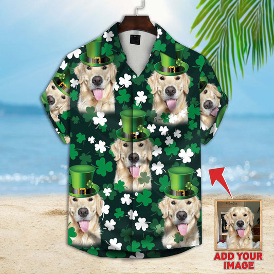 Custom St Patrick Pattern Short-Sleeve Hawaiian Shirt 02