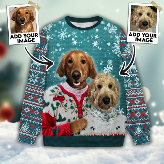 Ugly Sweater Custom Mutiple Pets