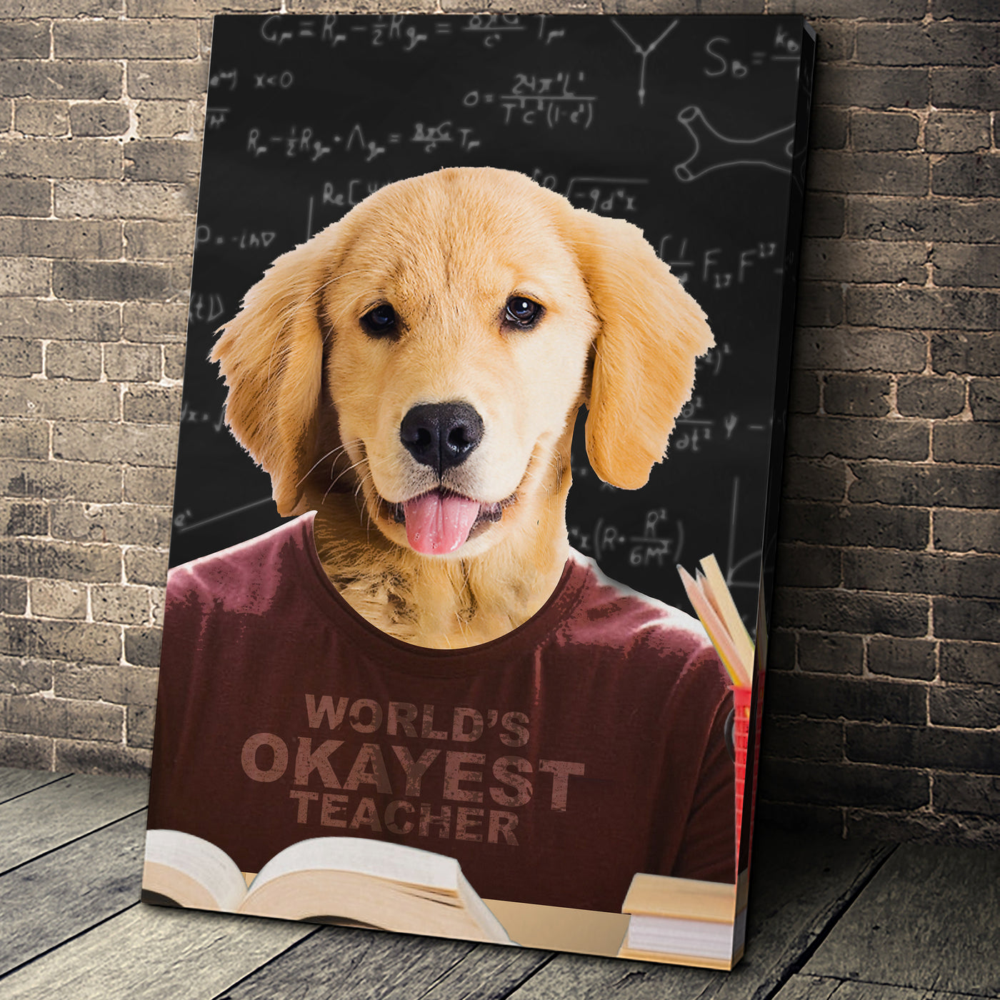 The Teacher Custom Pet Portrait - Noble Pawtrait