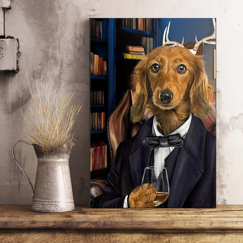 The Attorney Custom Pet Portrait Poster - Noble Pawtrait