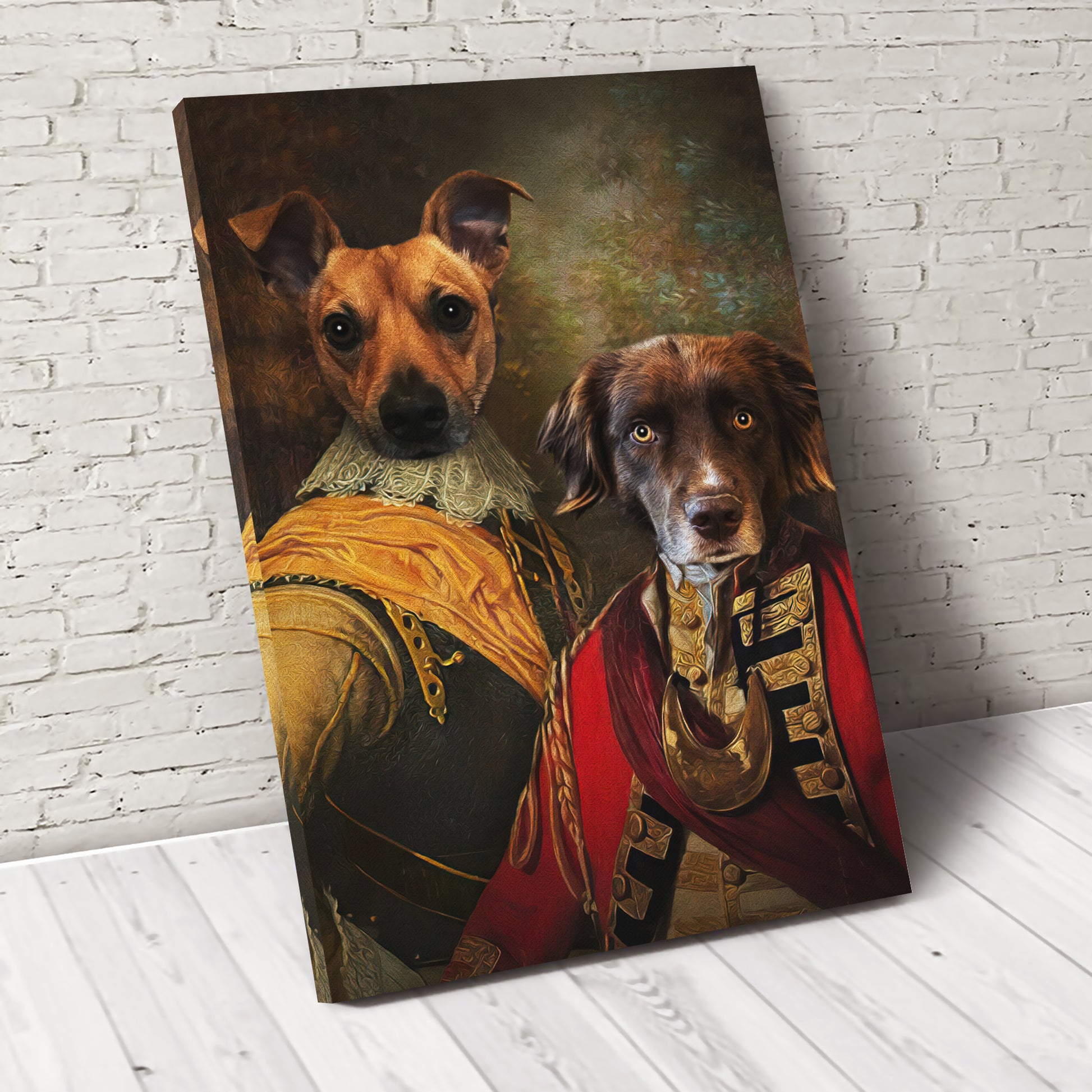 The Brotherhood Custom Pet Portrait Canvas - Noble Pawtrait
