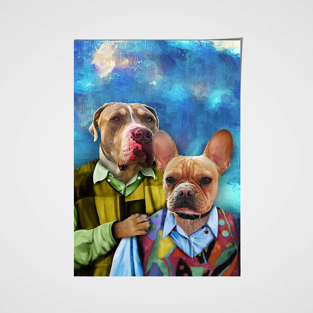The Brothers Custom Pet Portrait Poster - Noble Pawtrait