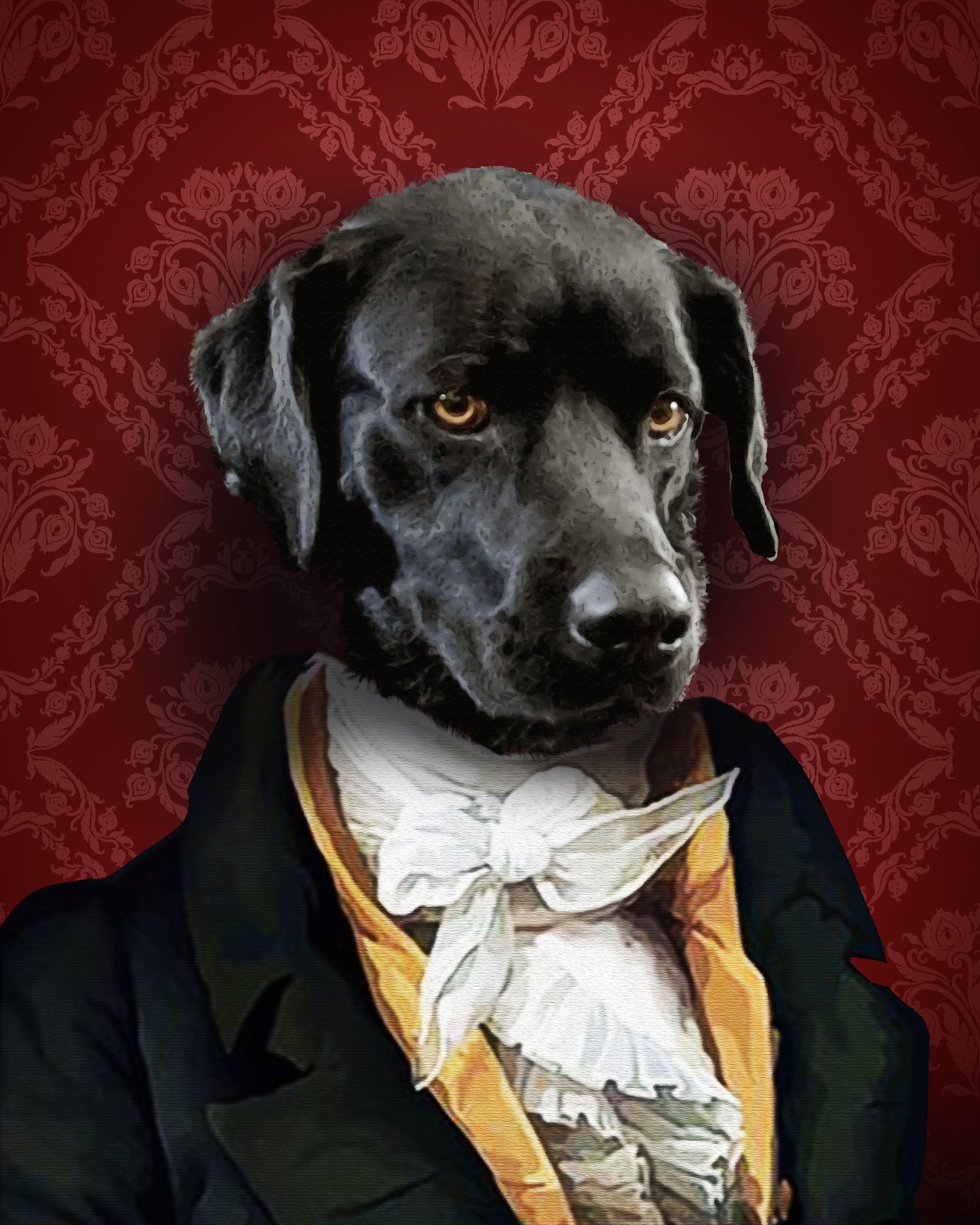 The Duke Custom Pet Portrait Custom - Noble Pawtrait