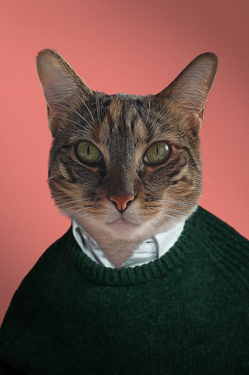 The Good Guy Custom Pet Portrait Digital Download - Noble Pawtrait
