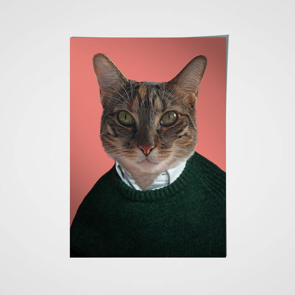 The Good Guy Custom Pet Portrait Poster - Noble Pawtrait