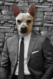 The Hustler Custom Pet Portrait Canvas - Noble Pawtrait