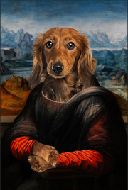 The Madam Custom Pet Portrait Canvas - Noble Pawtrait