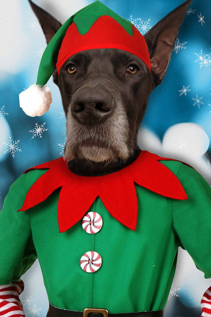The Male Elf Custom Pet Portrait Digital Download - Noble Pawtrait