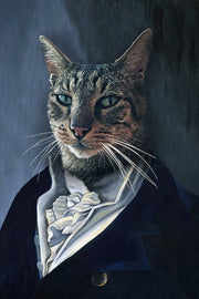 The Man Custom Pet Portrait Canvas - Noble Pawtrait